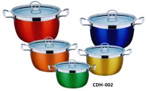 Colorful 4-Piece Pot Set