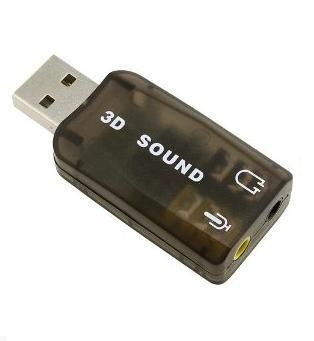 USB Sound Card Virtual 5.1 - Black