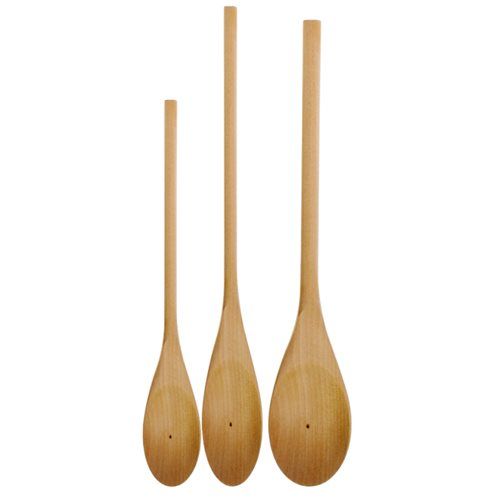 Bulk Pack 6 X Wooden Mixing Spoon 3 Piece Set