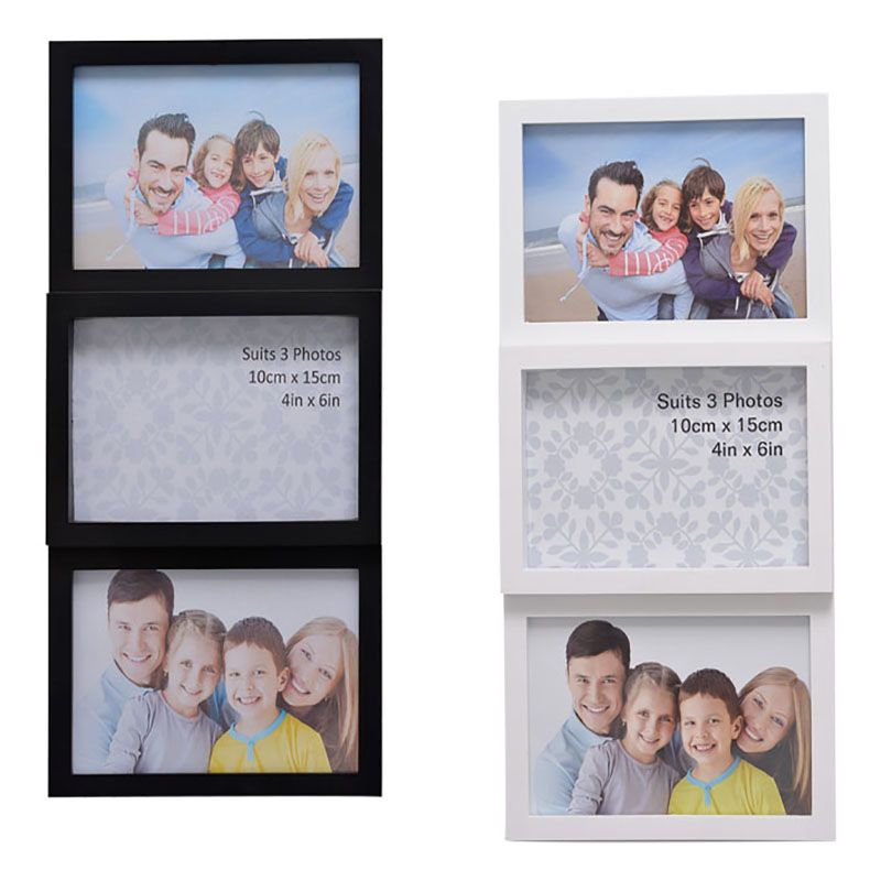 Bulk Pack x4 Picture Frame Collage - 3 Hole (10x15cm)