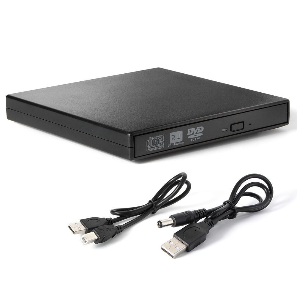 GS USB 2.0 External DVD RW Optical Drive - Black