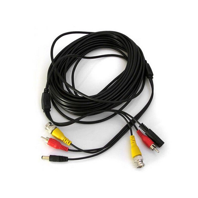 20m CCTV Camera Cable BNC Connector & Power Cable