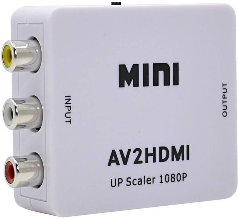 AV/CVBS to HDMI Converter Adapter for Video and Audio Output