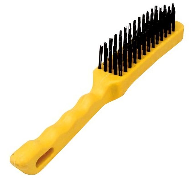 Brush Wire Braze & Weld 5-row Plastic Handle - 6 Pack