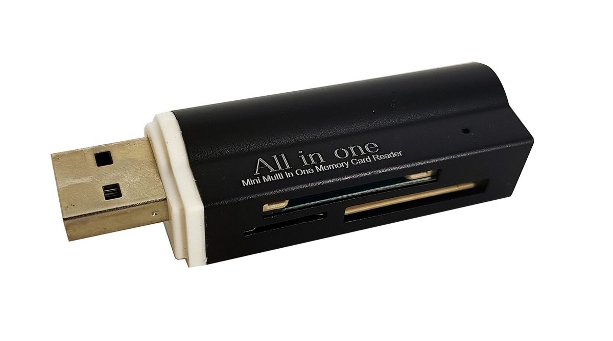 USB Card Reader All-in-One - Black