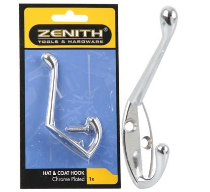 Bulk Pack 5 x Hat & Coat Cup Hook - 80mm