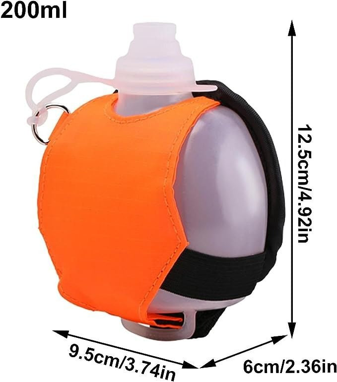 Wearable Hands-Free Wrist Kettle Sports Water Bottle - Orange
