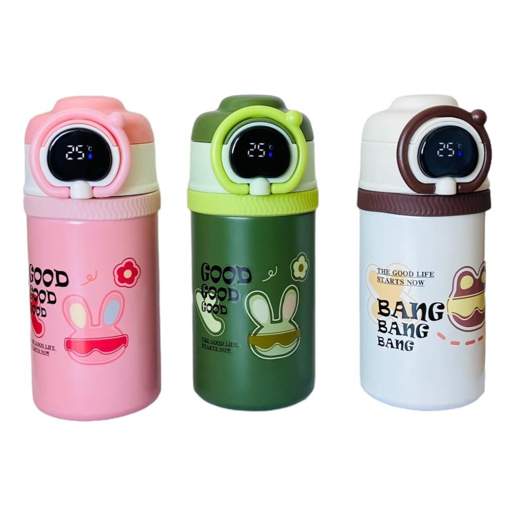 500 ml Flask Bottle with Digital Temperature Display - white