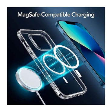 MagSafe-Compatible Clear Silicon Back Cover for Apple iPhone 14