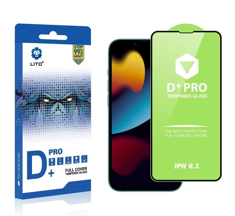 LITO iPhone 14 Plus Tempered Glass Screen Protector Ext Edge