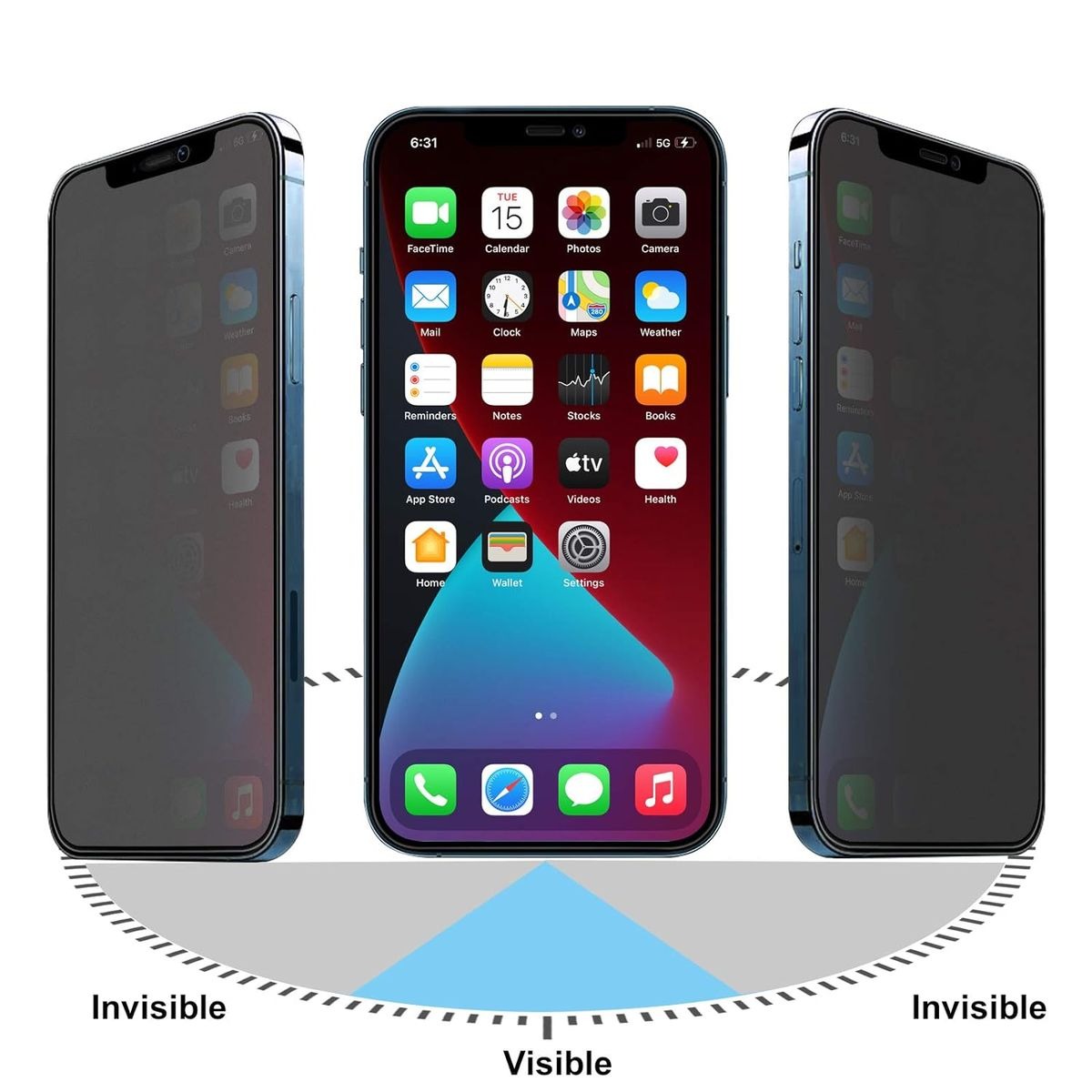 Privacy Tempered Glass Protector for IPHONE 14 PROMAX