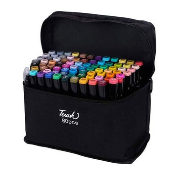 80 Pieces Of Double Head Alcohol Oil Color Art Marker Set