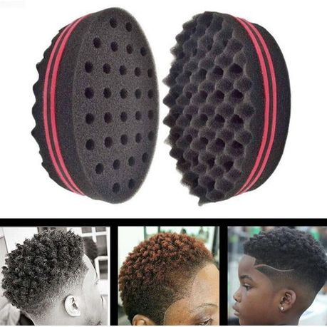 Double Sided Barber Hair Sponge Brush