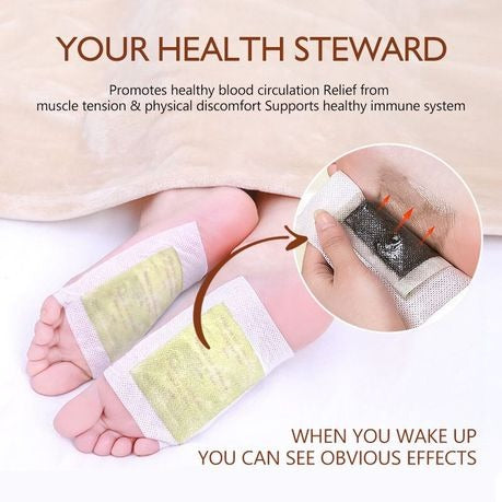 Deep Cleansing Foot Patch With Ginger & Lavender Extract 10 Pieces