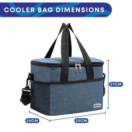 Portable 22L Insulated Cooler Bag: Collapsible, Waterproof & Versitile