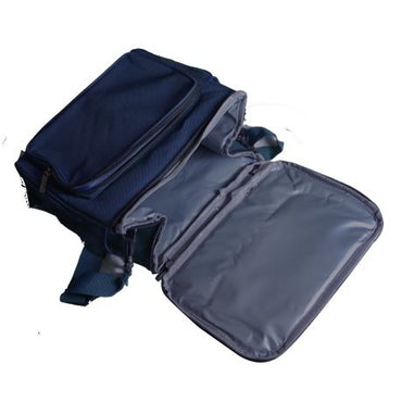 12 Can Insulated Picnic Cooler Bag & Lunch Bag - Blue