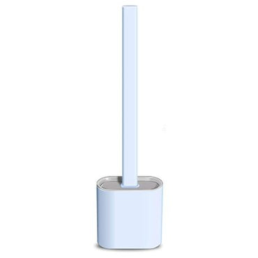 Wall Mountable Silicon Bristles Toilet Brush and Holder