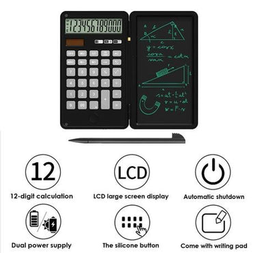 6 Inch Calculator With Digital Writing Pad and Stylus Pen