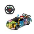 Multi Color Police Car With Remote Control - B4786)