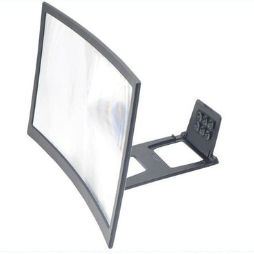L6 12 Inch Curved Phone Screen Magnifier HD Amplifier with Phone Stand