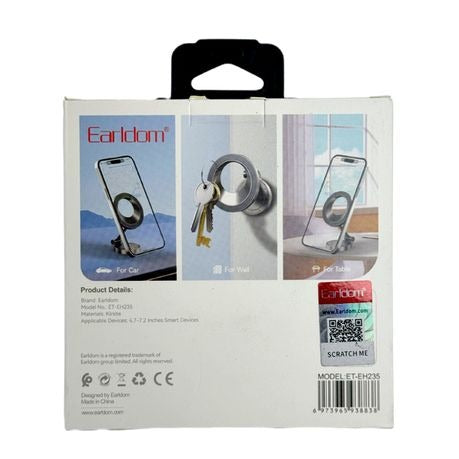 Earldom Foldable Metal Magnetic Dashboard Cellphone Mount