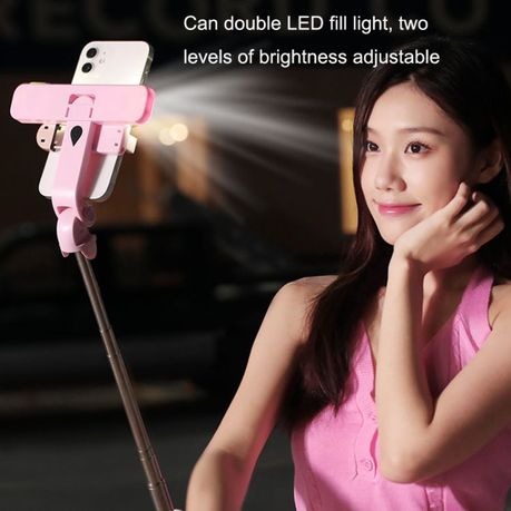 Cell Phone Tripod / Selfie Stick With Lights and Bluetooth Remote Control