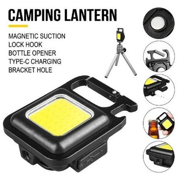 A1 - Portable Rechargeable Keychain Light - Black