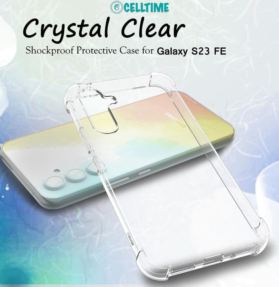 CellTime Clear Shock Resistant Armor Case for Galaxy S23 FE Cover