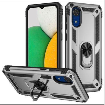 Shockproof Armor Stand Case for Samsung Galaxy A3 Core (2020) - Silver