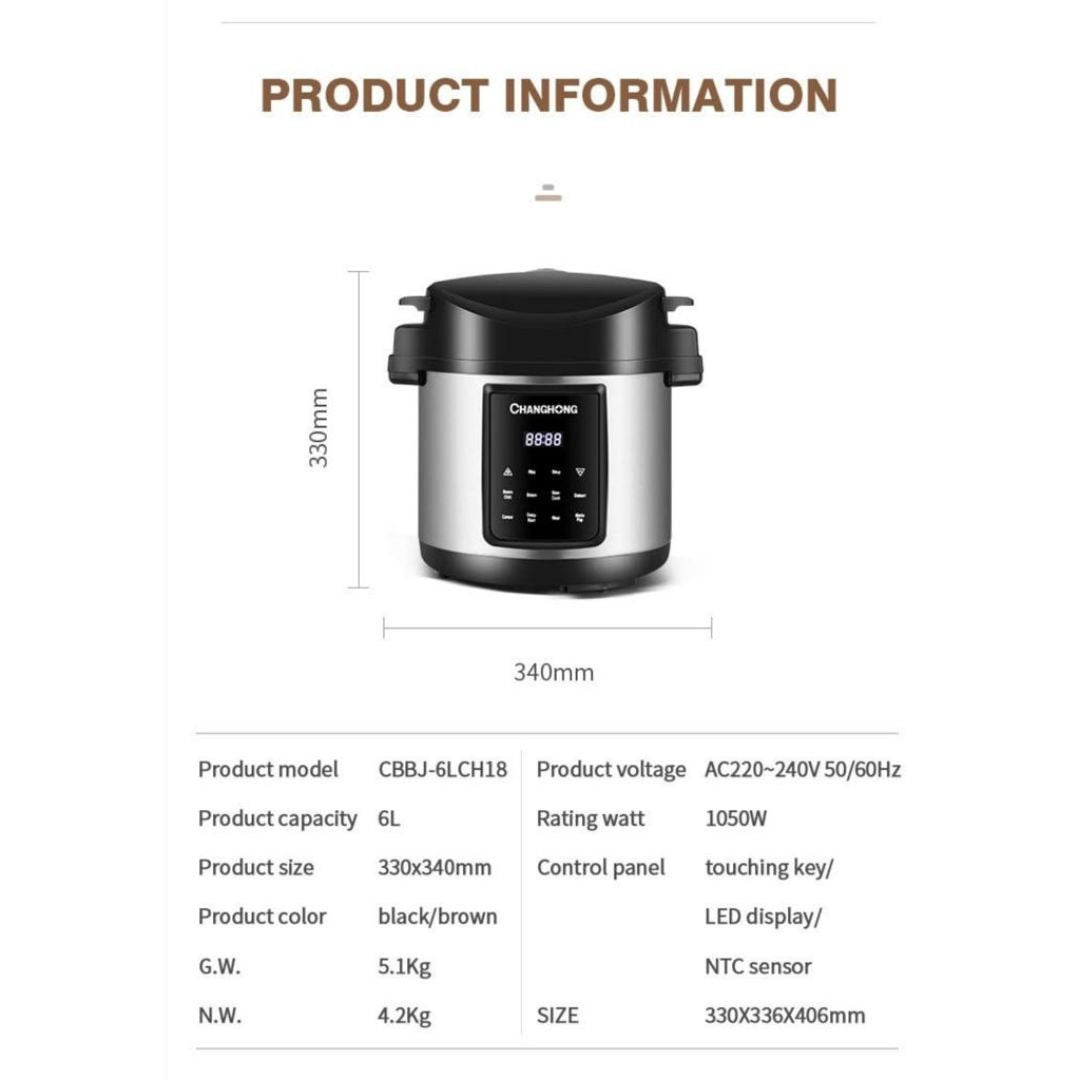Smart 6L Automatic Pap & Multi Cooker