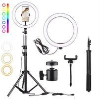 26cm RGB Ring Light & Universal Phone Holder Kit without tripod