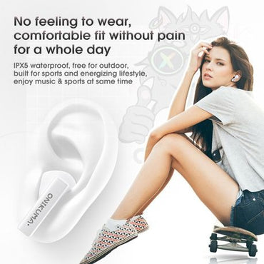 Onikuma - T301 - Wireless Earphones - Pink