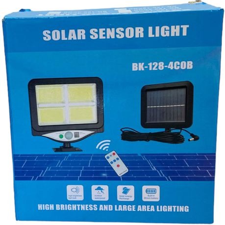 Solar Lamp 120 Led Halogen Motion Sensor Security Light + Remote Control