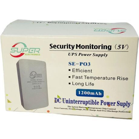 Security Monitoring (5v) UPS Power Supply 1200mAh