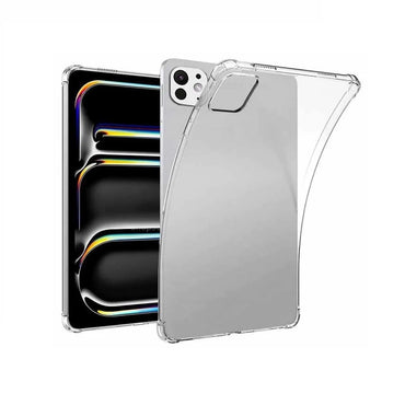 Tablet Case for iPad Pro 11 inch 2024, Soft TPU Clear Shockproof Cover