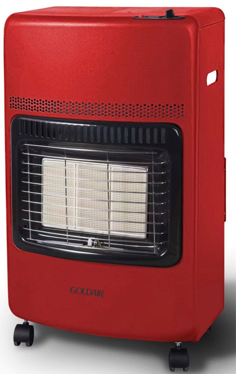 Goldair GGH-42R Red Portable Gas Heater. Suitable for LPG or natural gas. Multiple safety devises.