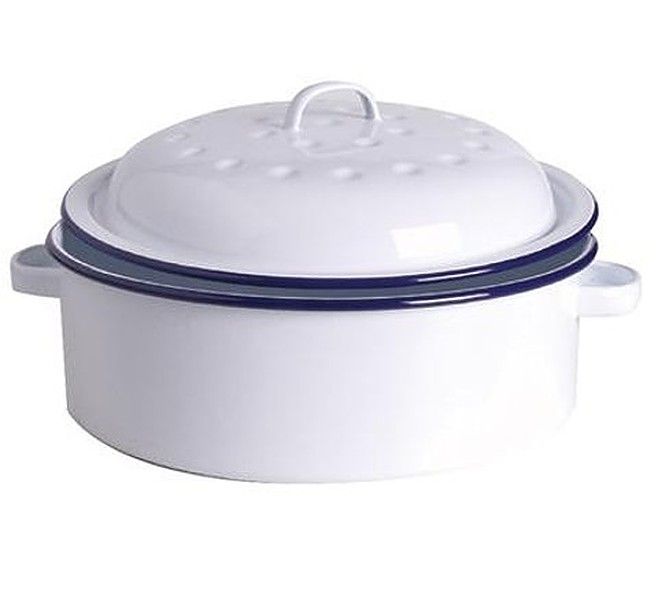 Roasting Dish - Round Enamel - 20cm