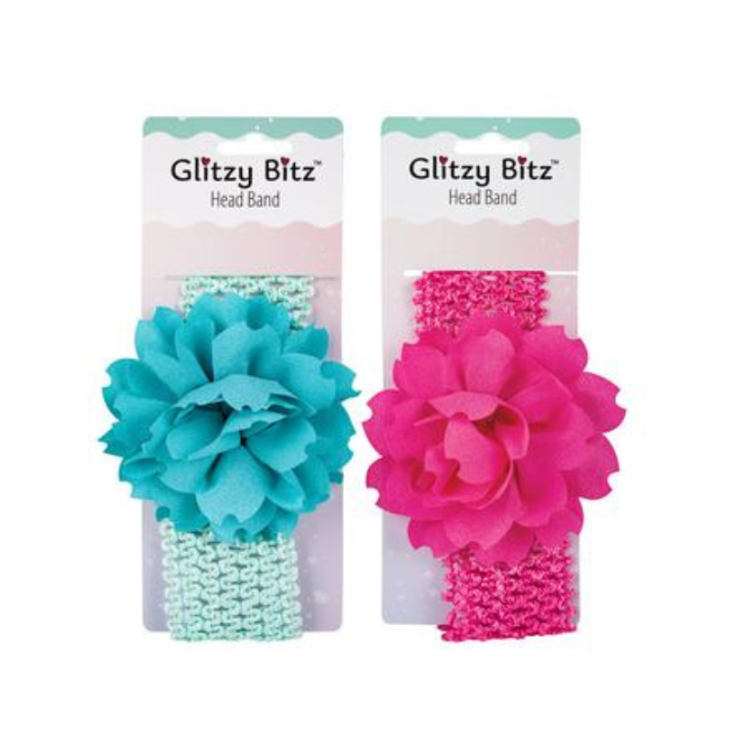 Hair band with flower-2 Pack