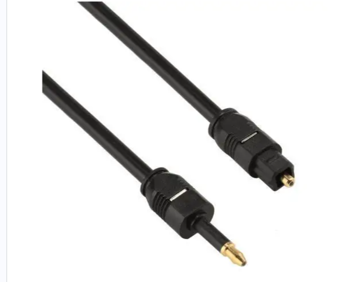 Mini Toslink to Toslink Optical Audio Digital Cable - 1 Meter