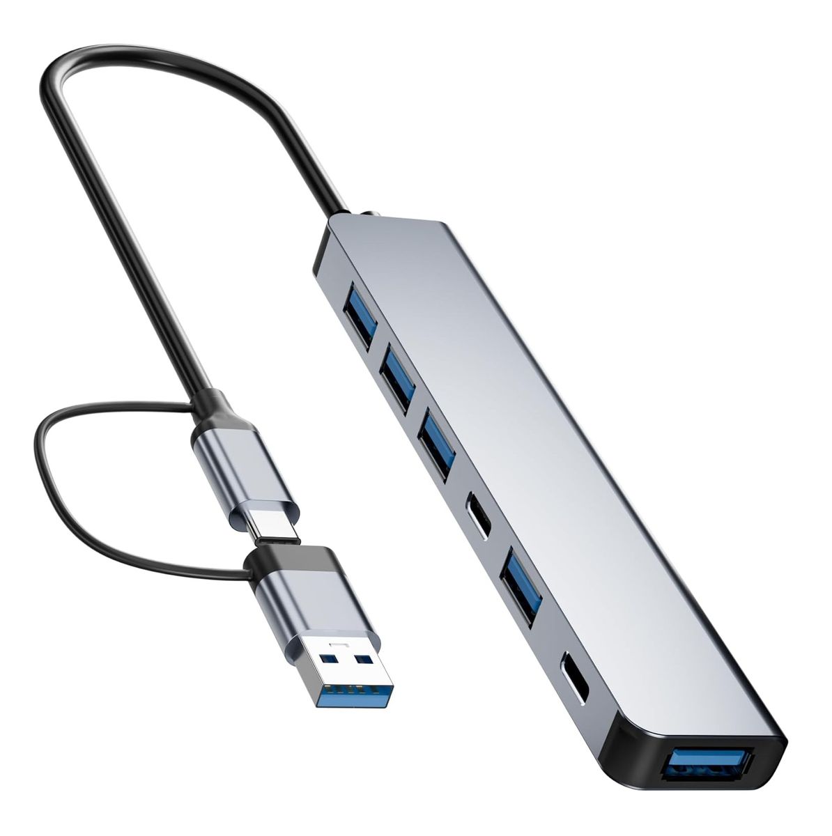 USB & Type-C 7 in 2 Multifunctional Hub