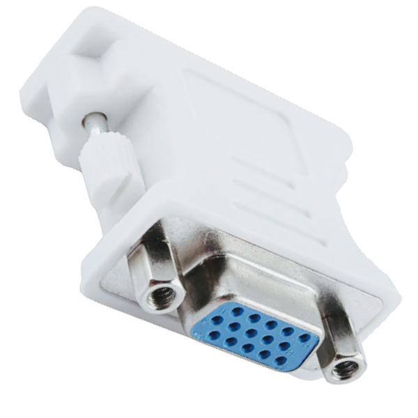 DVI-D To VGA(F) Adapter With High-Definition Video Transmission - White