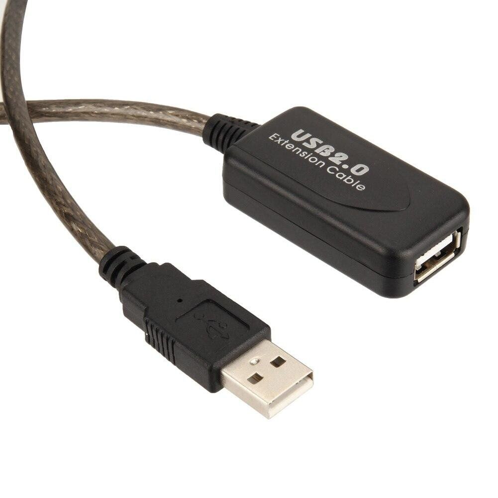 USB 2.0 10M Active Extension Cable for Data Transfer & Signal Amplification