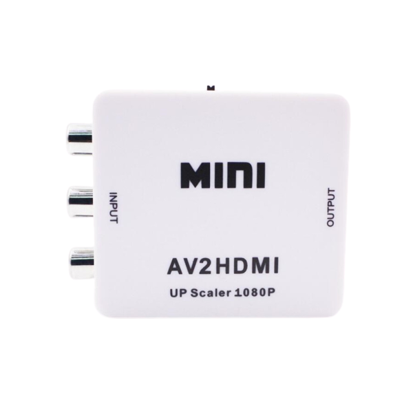 Mini AV To HDMI Converter Adapter - RCA Cable to HDMI Splitter HDMI Adapter