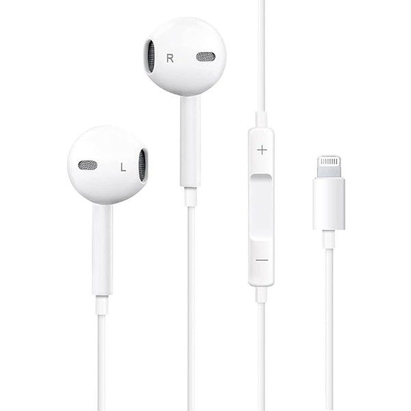 J-003 - Wired Earphones With High-Quality Audio For iOS Devices - White
