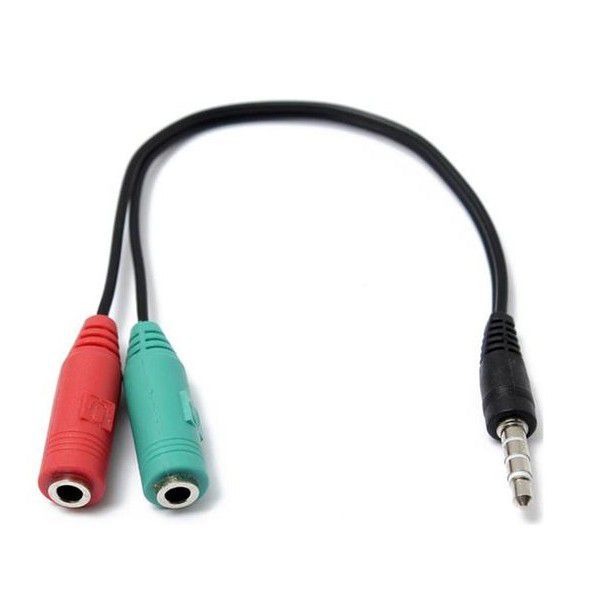 Techme 3.5mm Male to Female 3.5mm Adapter Cable for Mic + Earphones
