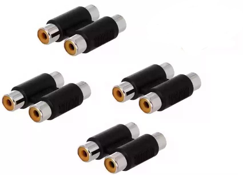 Adapter 2 RCA (Female) TO 2 RCA (Female) PACK of 4
