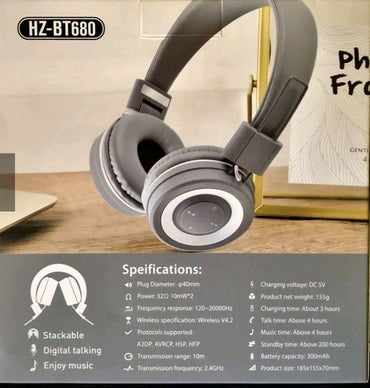 Wireless Bluetooth Headphones HZ-BT680