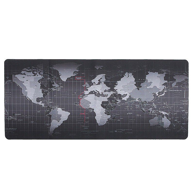 Large Size Anti-Skid World Map Keyboard Mouse Pad- 80x30cm