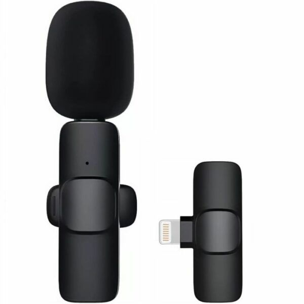 Wolulu AS-51304 Lightning Pin For IOS Lapel Dual Wireless Microphone