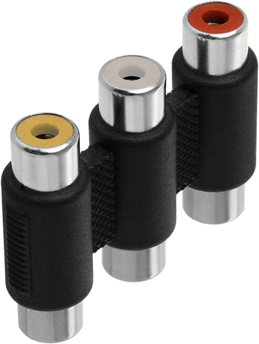 3 RCA (Female) TO 3RCA(Female) PACK 2 ADAP